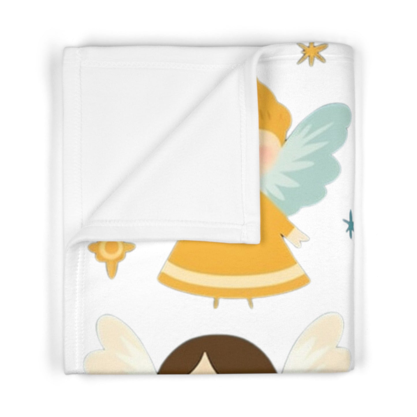 Angels by Brandon Mclain, Blanket Ultra-Soft Microfiber Fleece with Cute Angel Designs (c)BrandonMclain2024