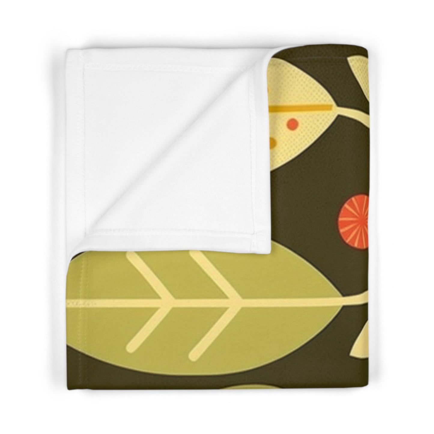 Holiday Baby Reindeers by Brandon Mclain, Blanket Cozy Festive Design in Brown (c)BrandonMclain2024