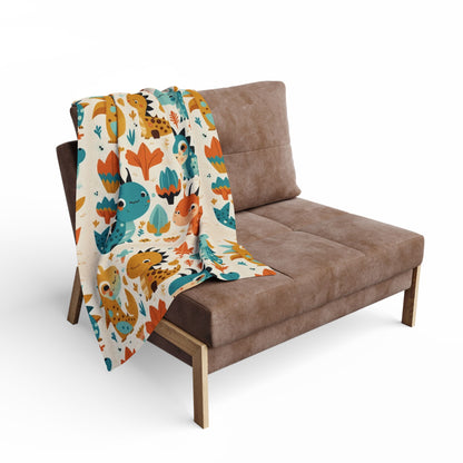 Dragon friends by Brandon Mclain, soft Arctic Fleece Blanket (c)BrandonMclain2024