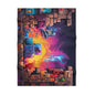 Graffiti brick world by Brandon Mclain,  Soft Fleece Baby Blanket (c)BrandonMclain2024