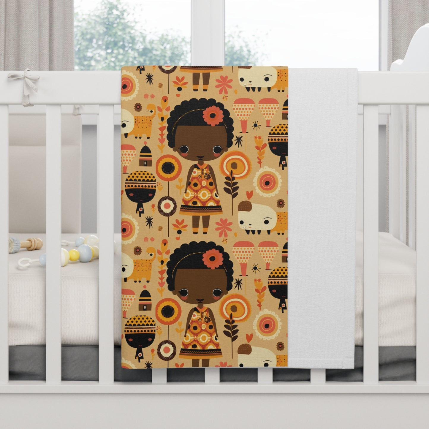 Celebrating African American Culture by Brandon Mclain, Baby Blanket Soft and Inclusive Personalized Fleece (c)BrandonMclain2024