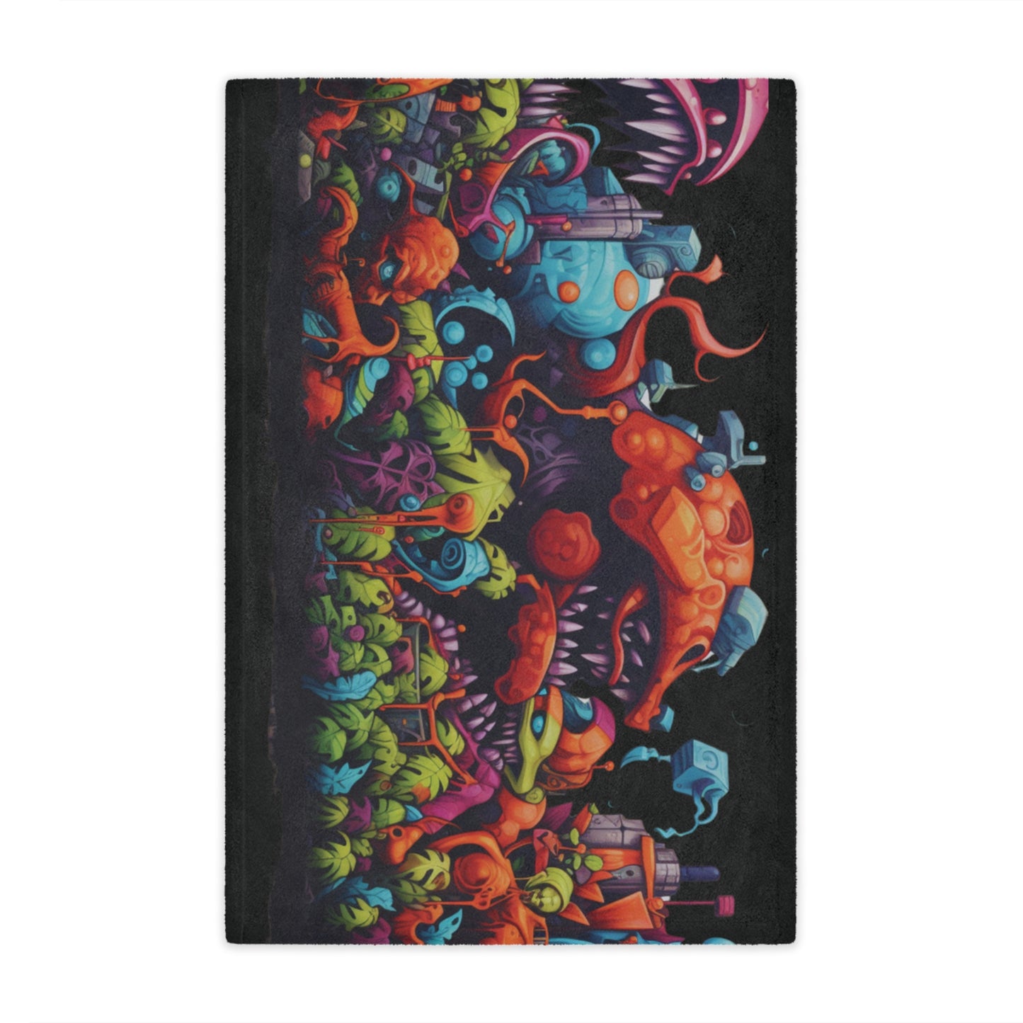 Video Game Graffiti Concept Art by Brandon Mclain, limited Edition, Ultra-Soft Microfiber Fleece Blanket in 3 Sizes (c)BrandonMclain2024